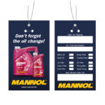 MANNOL Oil Change Label 1801